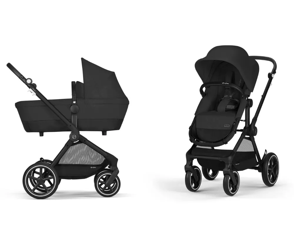 Wózek Cybex EOS Lux – funkcjonalny zestaw 2w1 z gondolą i spacerówką, idealny na każdy spacer